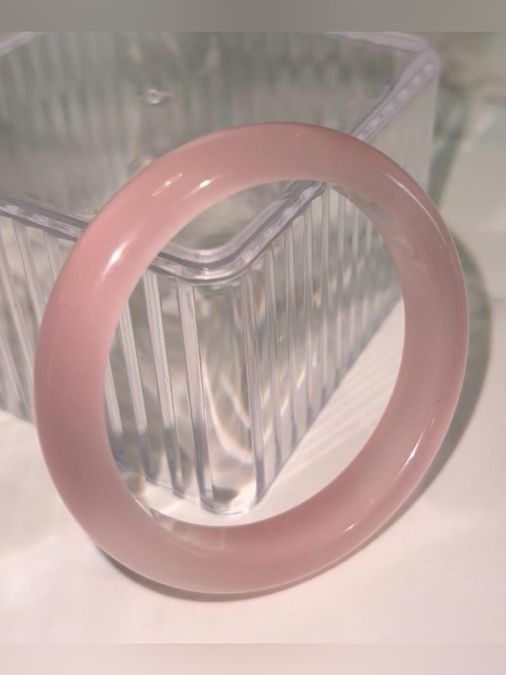Pink Cat Eye Bangle bracelet